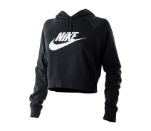 Придбати - жіночу спортивну кофту  Кофта жіночі Nike W Nsw Essntl Flc Gx Crop Hdy (CJ6327-010) M Чорний