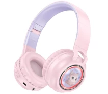 Придбати - навушники  Bluetooth навушники - гарнітура Hoco W50 400 mAh, Pink