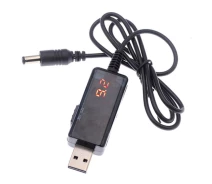 Придбати - кабель та перехідник  Кабель живлення від Power Bank USB 5V - DC 9V/12V для Wi-Fi роутера, що підвищує перемикач напруги (5.5 х 2.1)