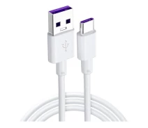 Придбати - кабель та перехідник  Кабель Data Cable Super Charge 40W / 5A 1m USB на Type-C / USB-C для Huawei (white)