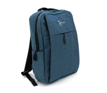 Придбати - рюкзак  Рюкзак для ноутбука T2 15.6", матеріал нейлон, вихід під USB-кабель, синій, Q50