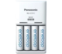 Придбати -  Зарядний пристрій для акумуляторів Panasonic Basic Charger + Eneloop 4AA 2000 mAh New (K-KJ51MCD40E)