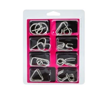 Придбати - настільну гру  Набір металевих головоломок "Metal Puzzle" Bambi 808A-C-B(Pink) 8 штук у наборі (808A-C-B(Pink)