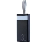 Придбати - універсальну мобільну батарею  Power bank REMAX RPP-320 PD20W+QC3.0(22.5W) 30000 mAh зі швидкою зарядкою, ліхтариком та дисплеєм 2xUSB Black