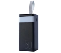Придбати - універсальну мобільну батарею  Power bank REMAX RPP-321 PD20W+QC3.0(22.5W) 50000 mAh зі швидкою зарядкою, ліхтариком та дисплеєм 2xUSB Black