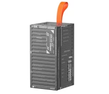 Придбати - універсальну мобільну батарею  Power bank REMAX RPP-609 PD20W + QC3.0 (22.5W) 60000 mAh зі швидкою зарядкою, ліхтариком та дисплеєм 4xUSB Grey