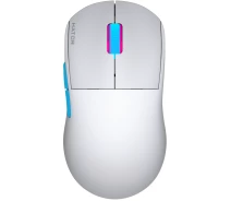 Придбати - мишку для ноутбука  Ігрова Мишка HATOR Quasar 2 PRO Wireless White/Cyan (HTM561WC)