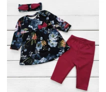 Придбати - костюм для малюків  Ясельний комплект Dexter's fashion з бордовими вставками 68 см темно-синій (13107641774)