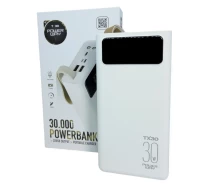 Придбати - універсальну мобільну батарею  Power Bank 30000 mAh 2А реальна ємність Tx30 зарядка зовнішній акумулятор павербанк сертифікований