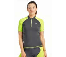Придбати - велоодяг  Велосипедна футболка Radical MOBILE TEE сірий / жовитий (MOBILE-TEE-grey/lime)