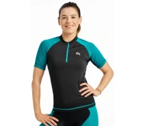 Придбати - велоодяг  Велосипедна футболка Radical MOBILE TEE чорний / бірюзовий (MOBILE-TEE-black/turquoise)