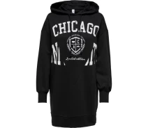 Придбати - жіночу туніку  Туніка ONLZOEY LS DREAMER OVERSIZED TUNIC NN 15258223-Black-Print:CHICAGO ONLY S Чорний