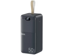 Придбати - універсальну мобільну батарею  Power bank REMAX RPP-117 50000 mAh PD27W+QC3.0(22.5W) зі швидкою зарядкою та дисплеєм 2xUSB Grey