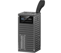 Придбати - універсальну мобільну батарею  Power bank REMAX RPP-161 50000 mAh PD27W+QC3.0 (22.5W) зі швидкою зарядкою та дисплеєм повербанк 4xUSB Grey