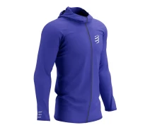 Придбати - чоловічу спортивну кофту  Кофта чоловіча на блискавці Compressport Thermo Seamless Hoodie Zip M Dazz Blue XS (ASWU3015052XS)