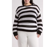Придбати - жіночий светр  Жіночий трикотажний светр DKNY 1159823218 (Чорний/Білий 2X) (art865237)