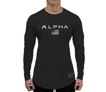 Придбати - чоловічий рашгард  Базовий рашгард для спорту від Alpha чорного кольору (p33-0019-XL)