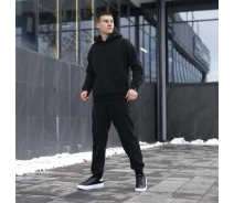 Придбати - чоловічий спортивний костюм  Зимовий чоловічий костюм Pobedov Mariot чорного кольору (p107-0077-XL)
