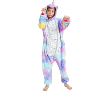 Придбати - дитяче кігурумі  Піжама Кігурумі дитяча BearWear Єдиноріг зоряне небо Пурпур (на блискавці) L 125 - 135 см Фіолетовий (K0W1-0129-L)
