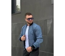 Придбати - чоловічий бомбер  Однотонний бомбер Intruder блакитного кольору Challenge (p101-0385-L)