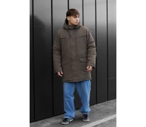 Придбати - чоловічу парку  Парка кольору темний хакі Staff st dark khaki (p101-0441-XS)