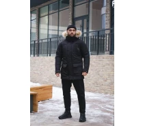 Придбати - чоловічу парку  Повсякденна парка від Intruder чорного кольору HotWint (p101-0359-XXL)
