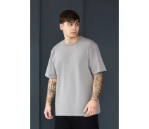 Придбати - чоловічу футболку  Однотонна оверсайз футболка Staff gray oversize (p30-1707-XS)
