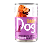 Придбати - корм для собаки  Вологий корм для собак 415г Печінка Golden Dog упаковка 2 ШТ (330651)