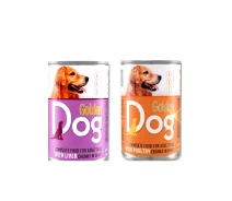 Придбати - корм для собаки  Вологий корм для собак 415г Печінка та Птах Golden Dog упаковка 2 ШТ (330676)