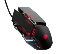 Придбати - мишку для ноутбука  Миша ігрова дротова INPHIC W2 з регульованою RGB підсвіткою та 8800 DPI, для геймерів, чорний