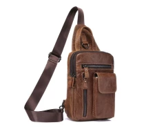 Придбати - рюкзак  Міні-рюкзак шкіряний на одне плече, кавовий B10-8871 Joynee