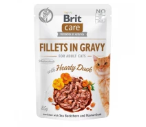 Придбати - корм для кота  Вологий корм для кошенят Brit Care Cat Pouch Філе качки в соусі 85 г (70545)