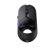Придбати - мишку для ноутбука  Миша ігрова Rapoo VT960PRO з комбінованим підключенням, акумулятором, дисплеєм, 26000 DPI, чорна