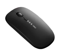 Придбати - мишку для ноутбука  Миша бездротова INPHIC M1Pro+ з підключенням USB 2.4ГГц + Bluetooth, акумулятором, 2400 DPI, матовий чорний