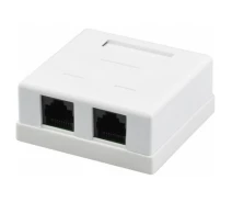 Придбати - розетку и выключатель  Комп'ютерна розетка RJ45x2 UTP cat.5e Kingda (KD-WP6035-C5e)