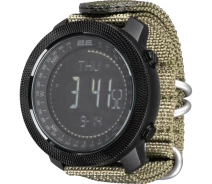 Придбати - смарт-годинник  Смарт-годинник 2E Trek Pro Black-Green з компасом, барометром та крокоміром (m47800)
