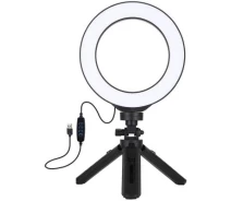 Придбати - набір блогера  Набір блогера Puluz Ring USB LED lamp PKT3059B 6.2" + table tripod (PKT3059B) (402264-01)