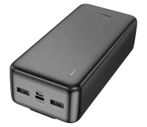 Придбати - універсальну мобільну батарею  Портативная батарея Power Bank Hoco J118B Speed Energy with cable 30000mAh Black