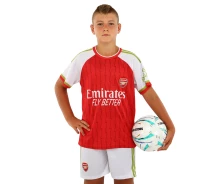 Придбати - дитячу спортивну форму  Форма футбольна дитяча ARSENAL домашня 24/25 з вашим прізвищем та номером розмір 28, зріст 145-155см, білий-червоний (CO-7180_Білий-червоний_L-28,_р)