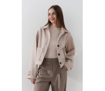 Придбати - жіноче пальто  Пальто однотонне жіноче On me 5288 XL Молочний