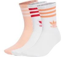 Придбати - чоловічу шкарпетку  Шкарпетки Adidas MID CUT CREW 3P білі, персикові (3 пари) JI9472 Розмір 37-39 (JI9472_37-39)