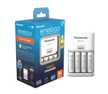 Придбати -  Зарядний пристрій panasonic eneloop advanced bq-cc17 + eneloop 4xaa 2000 mah plastic free pack (k-kj17mcd40e) (NW54511)