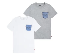 Придбати - дитячу футболку  Набір з 2 дитячих футболок Levi's 1159825651 (Білий/Сірий 147-163) (art463094)