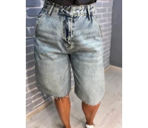 Придбати - жіночі шорти  Шорти жіночі джинсові SL Denim 1001 бермуди SKATER косі кишені обрізані блакитні, 38