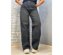 Придбати - жіночі джинси  Джинси жіночі I8 палаццо Baggy Straight fit рівний вид стегна, синій з коричневим, 28, 28, 76 см, 110 см (55516)