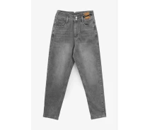 Придбати - жіночі джинси  Джинси однотонні Mom Fit жіночі 6464 27 Сірий
