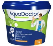 Придбати - хімію для басейнів  Хімія для басейнів AquaDoctor pH Minus 1 кг.
