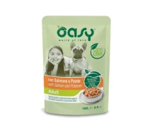 Придбати - корм для собаки  Вологий корм для собак OASY One Protein Formula Adult лосось та картопля 100 г (8054329510629) (782864-01)