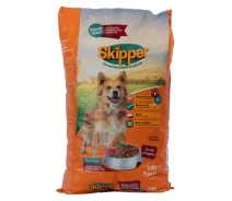 Придбати - корм для собаки  Сухий корм для собак Skipper яловичина та овочі 3 кг (5948308003505) (540203-01)