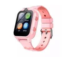 Придбати - смарт-годинник  Дитячий смарт годинник-телефон Lemfo D35 Pink для дівчинки рожевого кольору з GPS, вібрацією, потужна батарея 1000 мАг